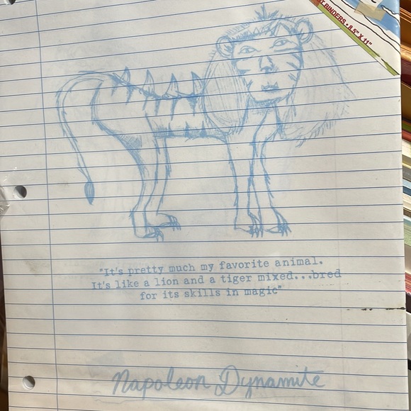 Napoleon dynamite Liger notebook paper sealed - Picture 3 of 3